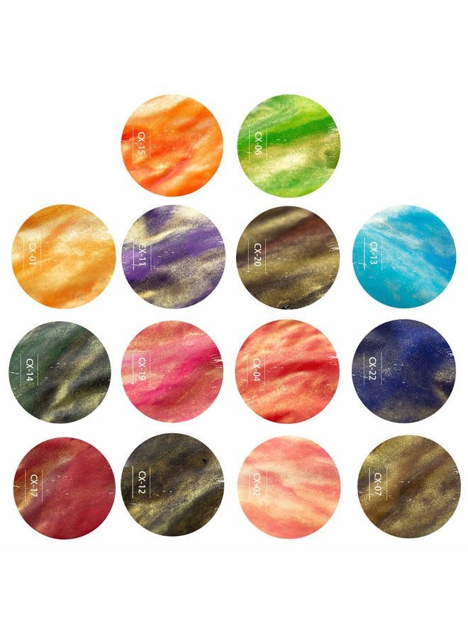 AXEARTE Glass Dip Pen Set, 18-Pieces Calligraphy Pens Set - 14 Color Inks, Pen Holder, Cleaning Cup, 2 Crystal Glass Pens for Art, Writing, Drawing, Signatures, Gift for Kids and Artist - Image 5