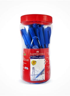 FABER-CASTELL 30-Piece Triflow Ballpoint Pen Blue Ink  - Image 1