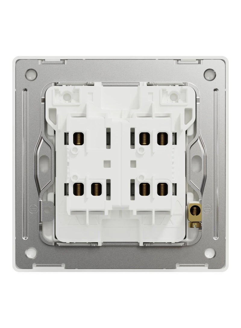 Schneider Electric Switch, Unica X, 2 way, 16AX, 250V, 2 gangs, antique brass - NUX32_2_AB - Image 2