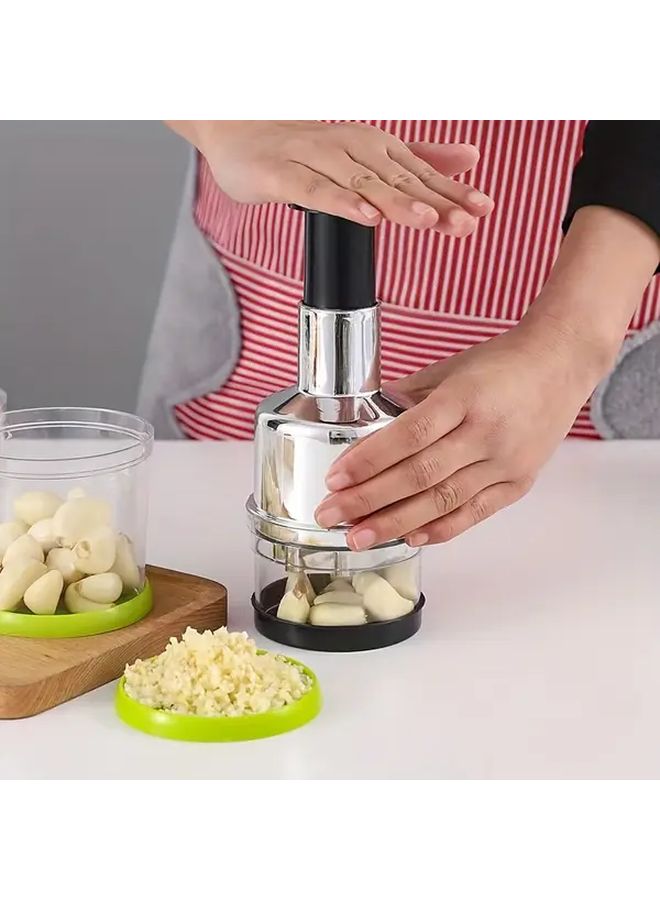 Stainless Steel Garlic Masher 2 Pack Heavy Duty 304 Kitchen Tool for Crushing Garlic Onions Ginger Ergonomic Handle Durable Portable Easy Clean for Home and Professional Use - Image 2