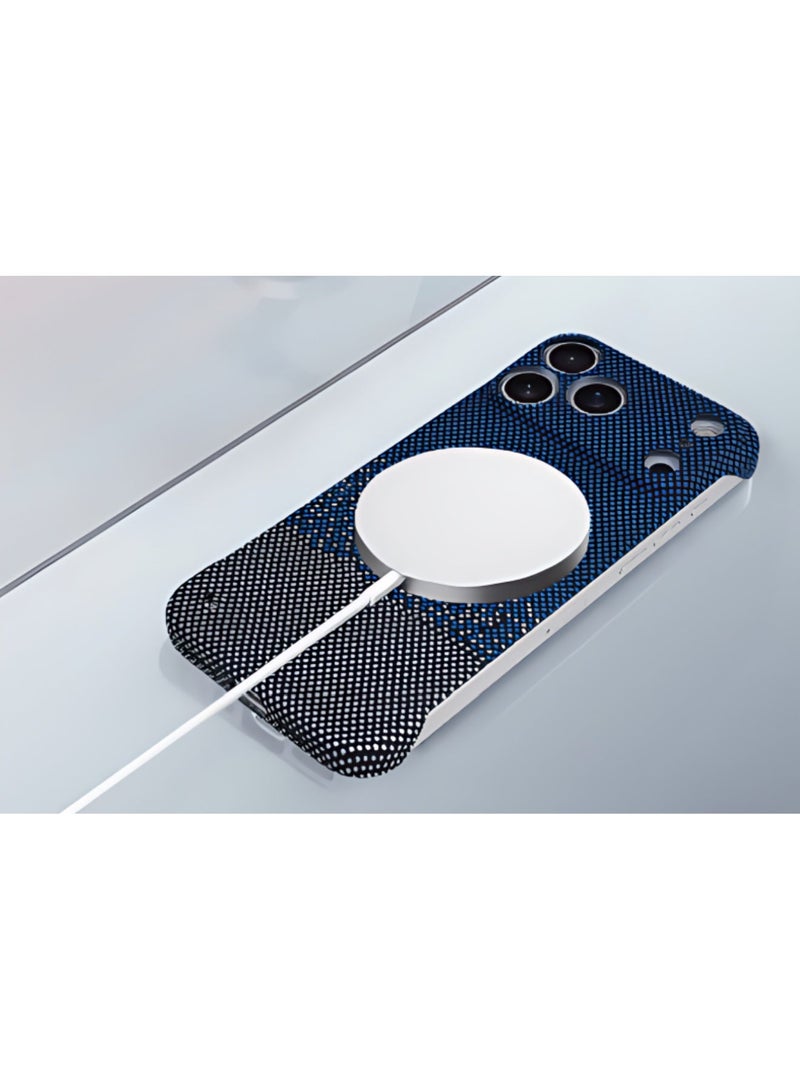 Aookay Magnetic for iPhone 18 Pro Max / 17 Pro Max Case, Compatible with MagSafe,  Shockproof Protective Minimalist Design Scratch Resistant Phone Cover (Blue) - Image 4