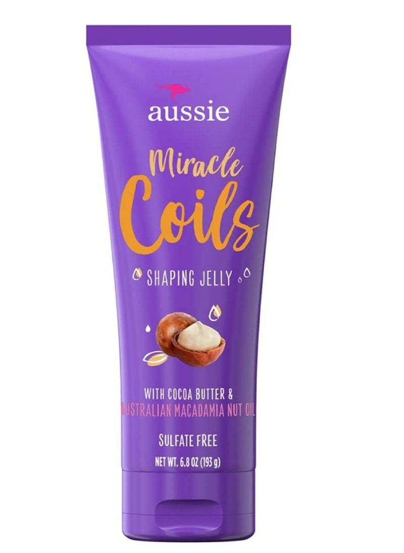 Aussie AUSSIE MIRACLE COILS SHAPING JELLY W/COCOA BUTTER & AUSTRALIAN MACADAMIA NUT OIL 193G 