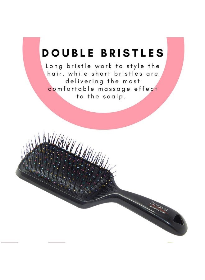 سكارليت لاين فرشاة فك تشابك الشعر الاحترافية، فرشاة فك تشابك الشعر الرطب والجاف، فرشاة فك تشابك الشعر، فرشاة فك تشابك الشعر - Image 2