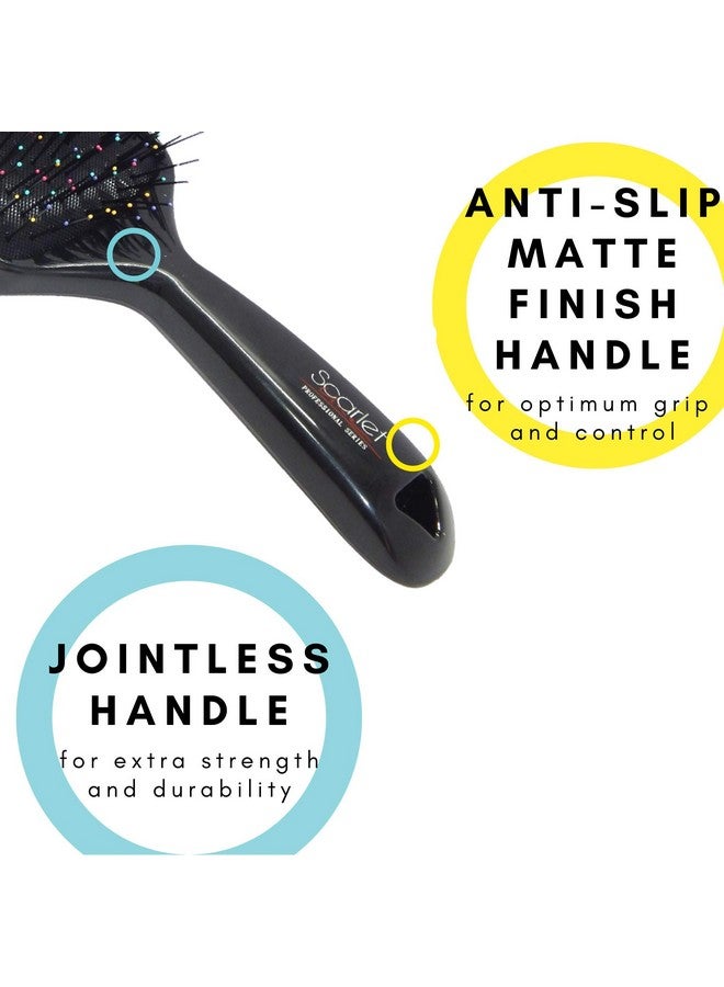 سكارليت لاين فرشاة فك تشابك الشعر الاحترافية، فرشاة فك تشابك الشعر الرطب والجاف، فرشاة فك تشابك الشعر، فرشاة فك تشابك الشعر - Image 4