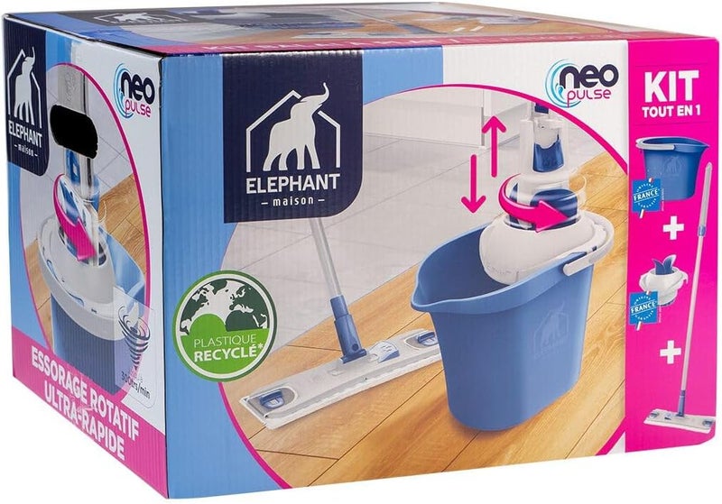 Elephant 496509 Wash Kit, Blue White Pink, Box - Image 1