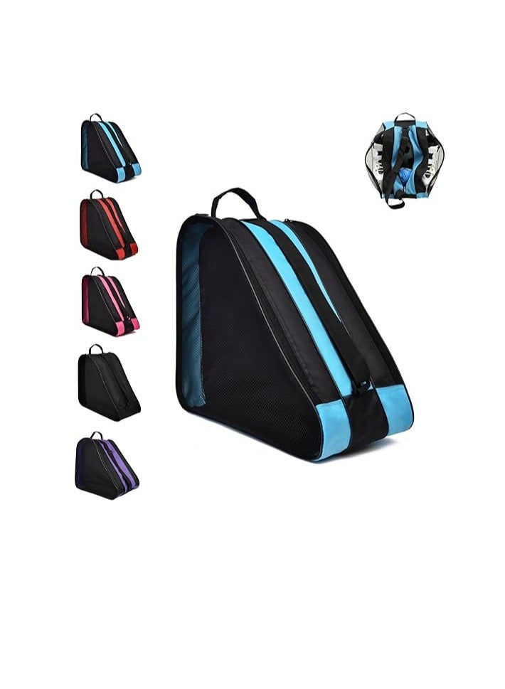 DAYONG حقائب التزلج على العجلات، حقيبة تزلج من قماش أوكسفورد مع حزام كتف قابل للتعديل للأطفال والبالغين، حقيبة تزلج بسعة كبيرة لأحذية التزلج، خوذة وغيرها من ملحقات التزلج. - Image 1