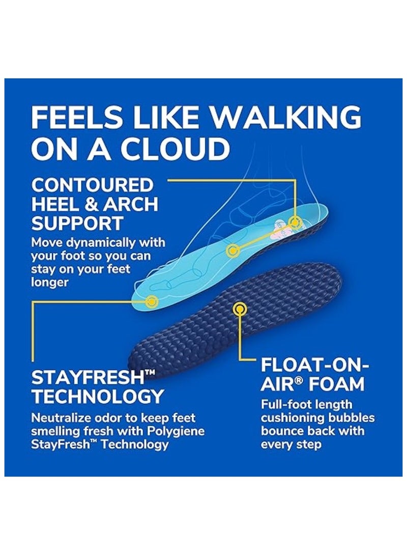 Dr. Scholl's Float On Air Comfort Insoles Women 1 Pair Full Length - Image 3