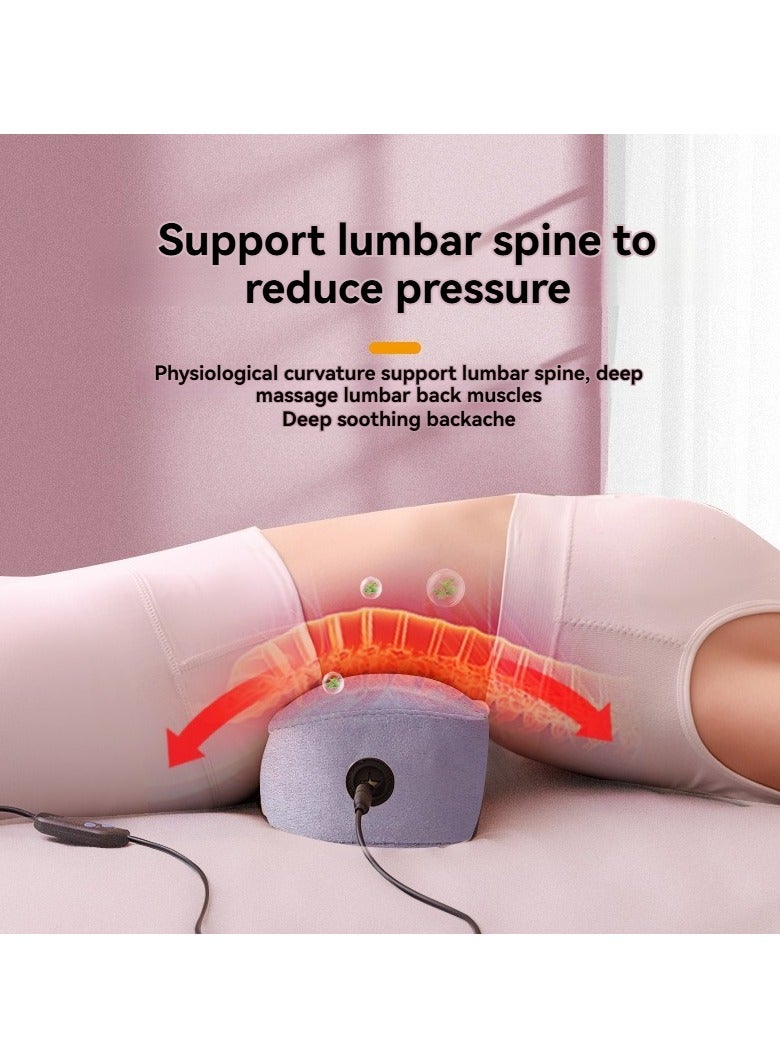 إسكدنيا وسادة تدليك العلاج الحراري بالاهتزاز، وسادة تدليك عنق الرحم، وسادة تدليك كهربائية قطنية، وسادة نوم بطيئة الارتداد - Image 2