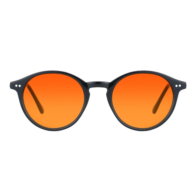 TIJN Orange Blue Light Blocking Glasses,Bluelight Glasses for Women Men,Improve Sleep, Suitable for TV/Gaming/Computer Use - Image 1