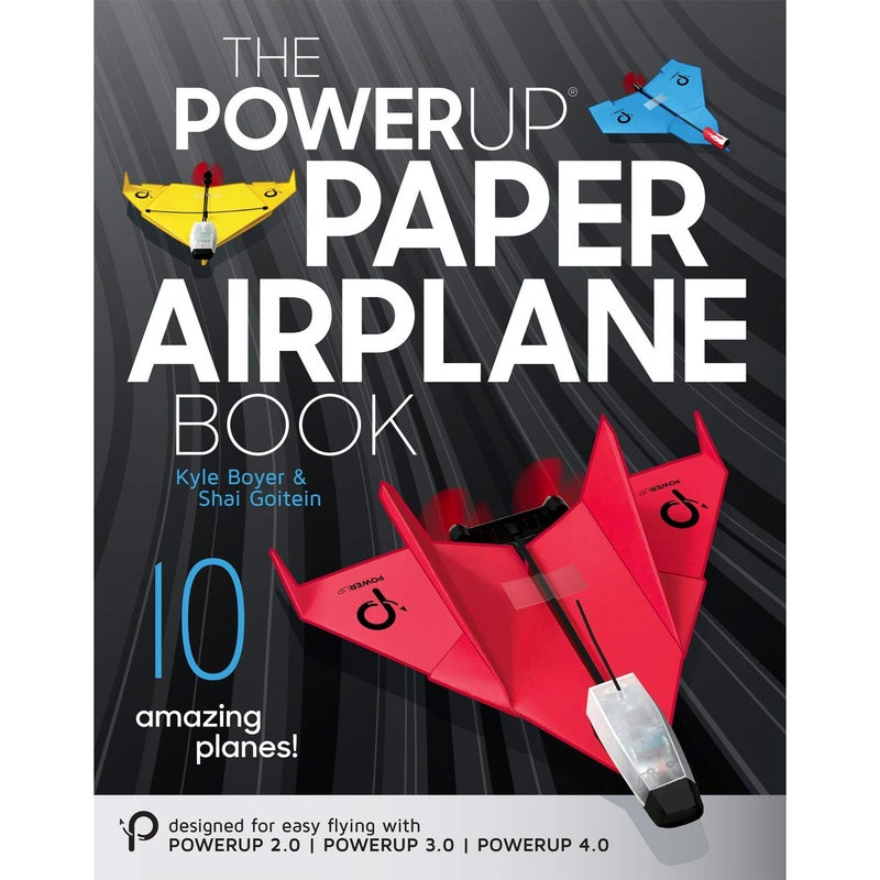 PowerUp POWERUP Paper Airplane Book: The Ultimate Paper Airplane Guide- Designed for POWERUP 2.0 & 4.0 Powered Paper Planes-10 Innovative Designs with Video Instructions-For Kids, Hobbyists, & STEM Educators  - Image 1