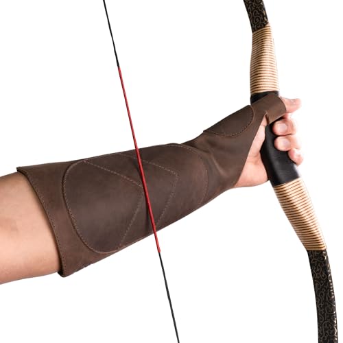 Valhalla Gear Leather Archery Arm Guard for Men, Women & Youth, Protective Bracer, Full Grain Leather Forearm Protection, Wrist Arm Bracer for Archers, Durable Bow Archery Sleeve Arm Guards (Bourbon Brown) - Image 3
