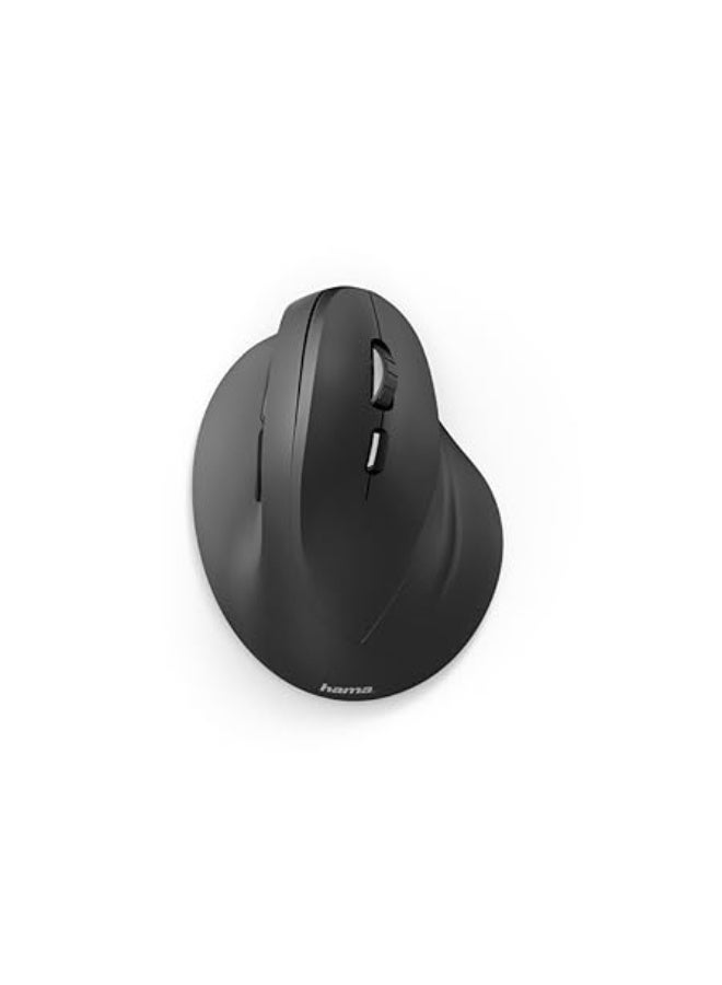 هاما Hama Ergonomic Wireless Mouse (for Right Handers) Wireless Optical Mouse with 1000/1400/1800 dpi Black-182699 - Image 1