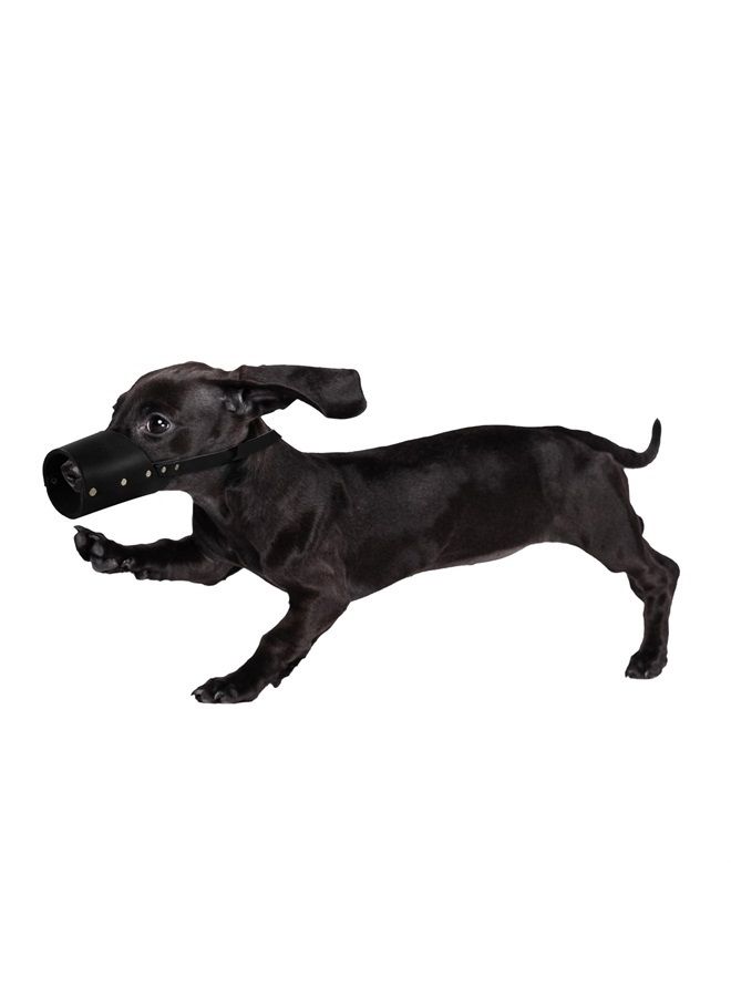 Hide & Drink , Secure Dog Muzzle Guard Handmade from Thick Full Grain Leather (Small) - Image 3