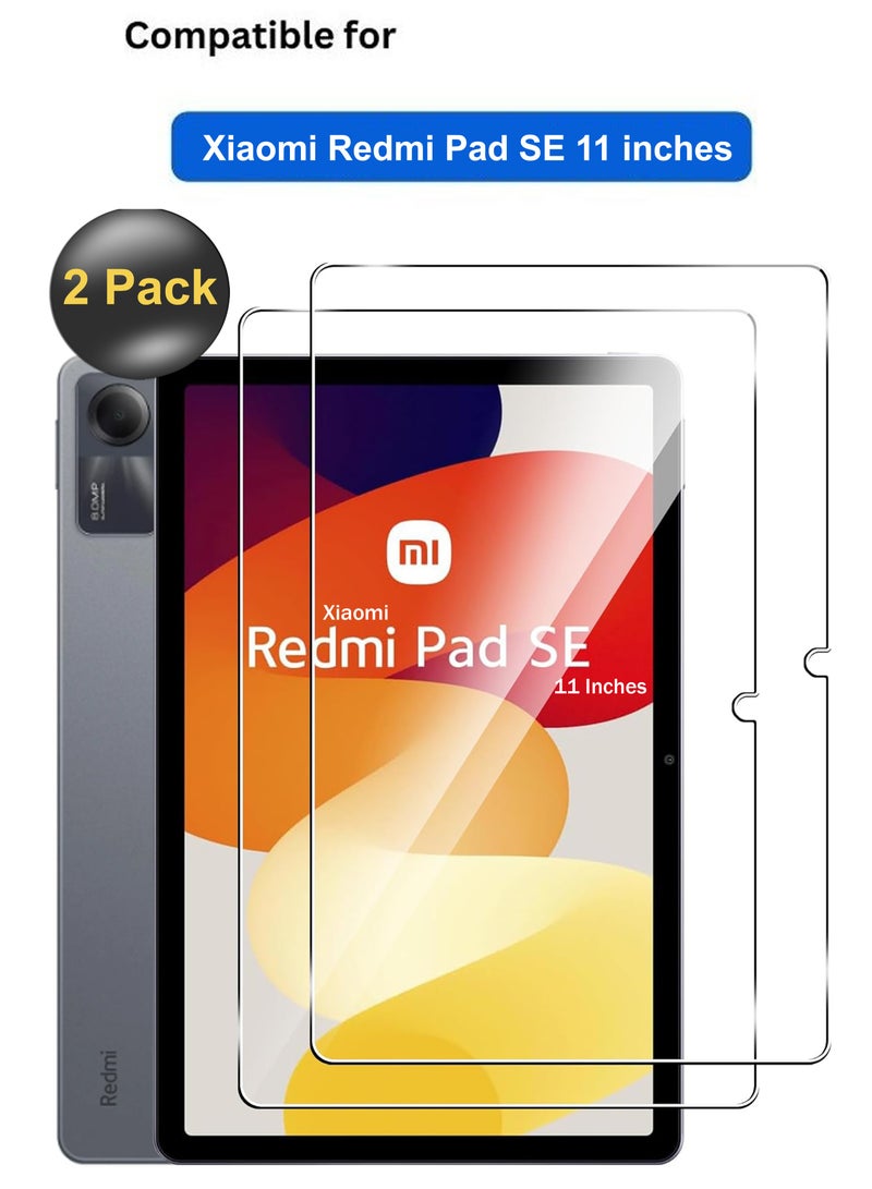 Xiaomi Redmi Pad SE 11 inches 【2 Pack】 Tempered glass Screen Protector - Clear - Image 1