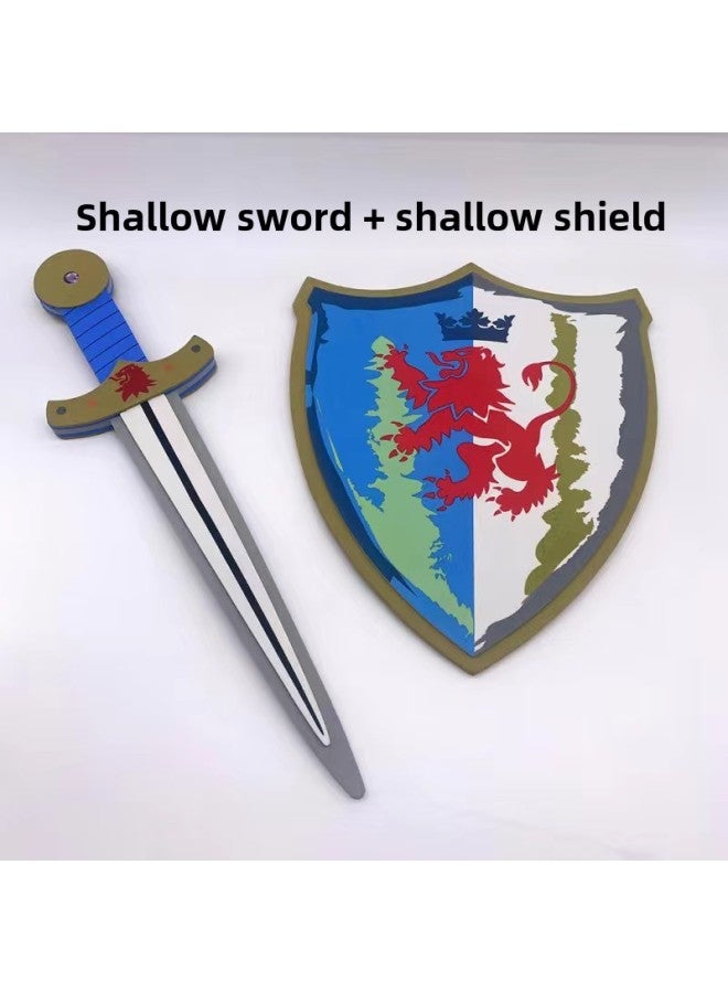 Spot Eva Toy Sword Shield Manufacturers Environmental Protection Standard Foam Children's Toy Manufacturers Simulation Model-Color:Dragon Shield Dragon Axe  - Image 5