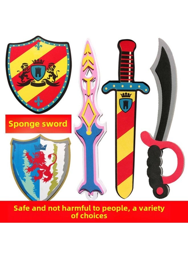 Spot Eva Toy Sword Shield Manufacturers Environmental Protection Standard Foam Children's Toy Manufacturers Simulation Model-Color:Dragon Shield Dragon Axe  - Image 2