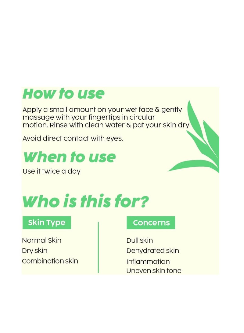 PLIX THE PLANT FIX Vitamin C Guava Juicy FaceWash (100 ml) Cleanser For Skin Brightening, With Pro Vitamin B5 For Moisturization & Alpha Lipoic Acid For Glowing Skin For Women & Men - Image 5