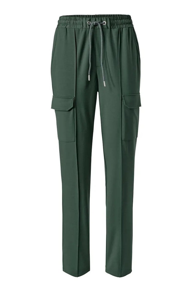 Tchibo سروال جوجر للنساء قابل للتمدد مع حبل سحب، أخضر - Image 2