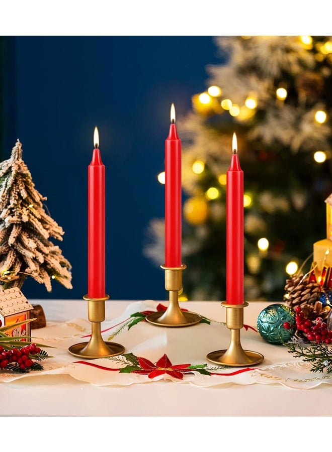 10 Red Candles – for Household, Wedding, Birthdays, Party and Home Décor Candlesticks - Image 3