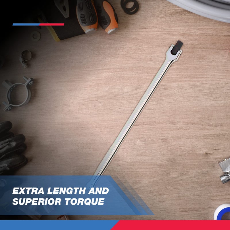 NEIKO 00206A 1/2" Breaker Bar, 1/2-Inch Drive 24-Inch Breaker Bar, Flex Head Chrome-Moly Cr-Mo, Lug Nut Wrench, Tire Bar, Cheater Bar - Image 5