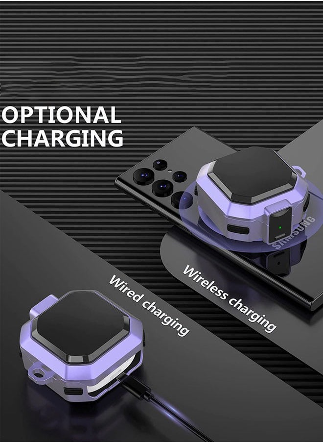 Generic - Compatible with Samsung Galaxy Buds 2 Pro Case 2022 /Galaxy Buds 2 Case 2021/Galaxy Buds Pro Case 2021/Galaxy Buds Live Case 2020 /In-Ear Shockproof Case with Carabiner and Safety Lock - Image 1