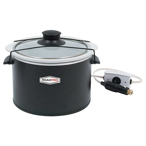 RoadPro-RPSL-350 Quart Slow Cooker, Auto Travel, 12V, White, 1.5 Quart - Image 3