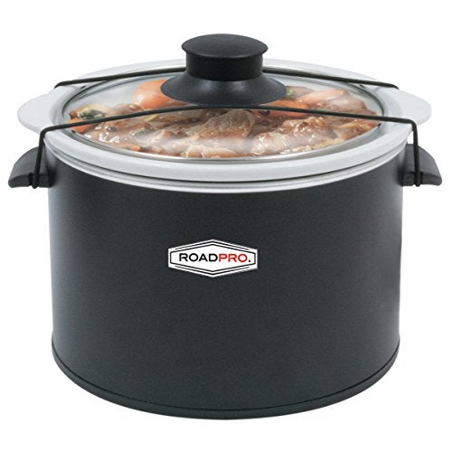 RoadPro-RPSL-350 Quart Slow Cooker, Auto Travel, 12V, White, 1.5 Quart - Image 4