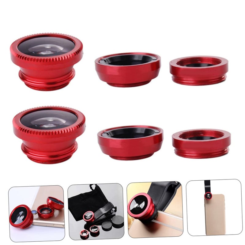 Smartphone Lens Kit 3 In 1 Macro Wide Angle Fisheye For All Phones Photography - Image 4