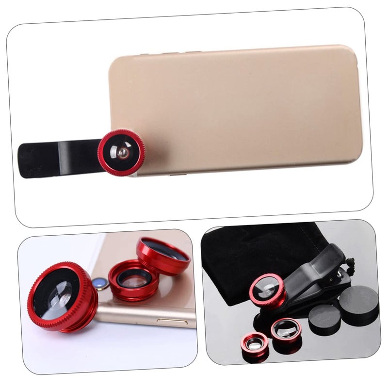 Smartphone Lens Kit 3 In 1 Macro Wide Angle Fisheye For All Phones Photography - Image 5