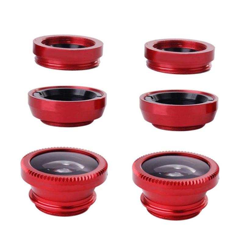 Smartphone Lens Kit 3 In 1 Macro Wide Angle Fisheye For All Phones Photography - Image 2