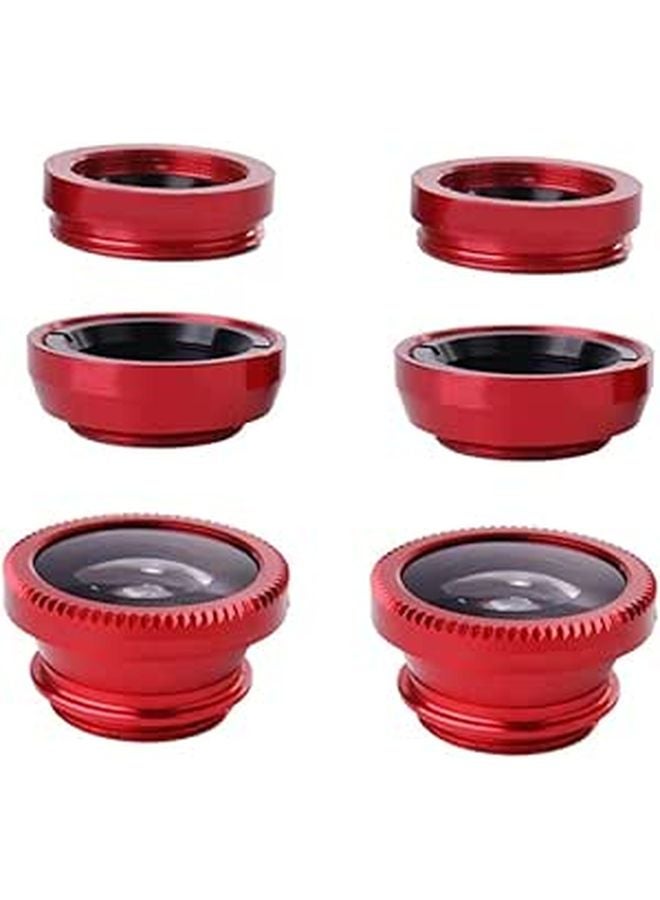 Smartphone Lens Kit 3 In 1 Macro Wide Angle Fisheye For All Phones Photography - Image 1