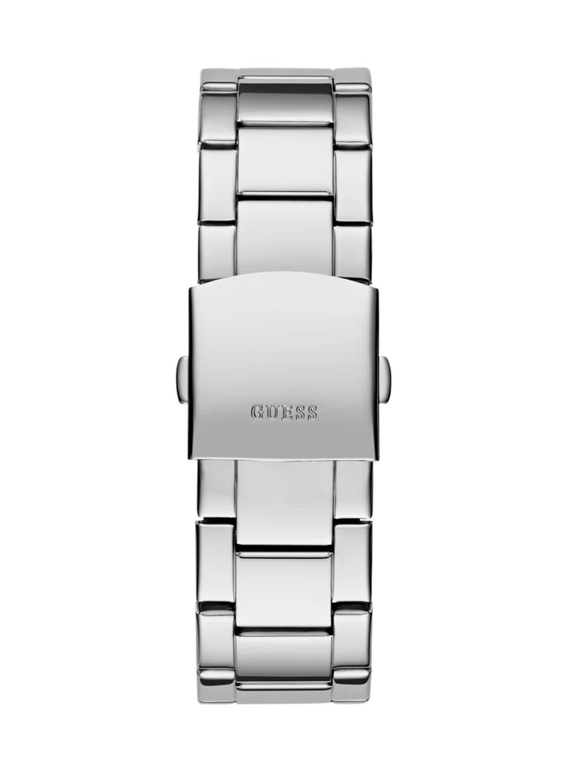 GUESS Champ Men’s Silver Tone Analog Watch Box Set GW0810G2 - 44mm - Image 3