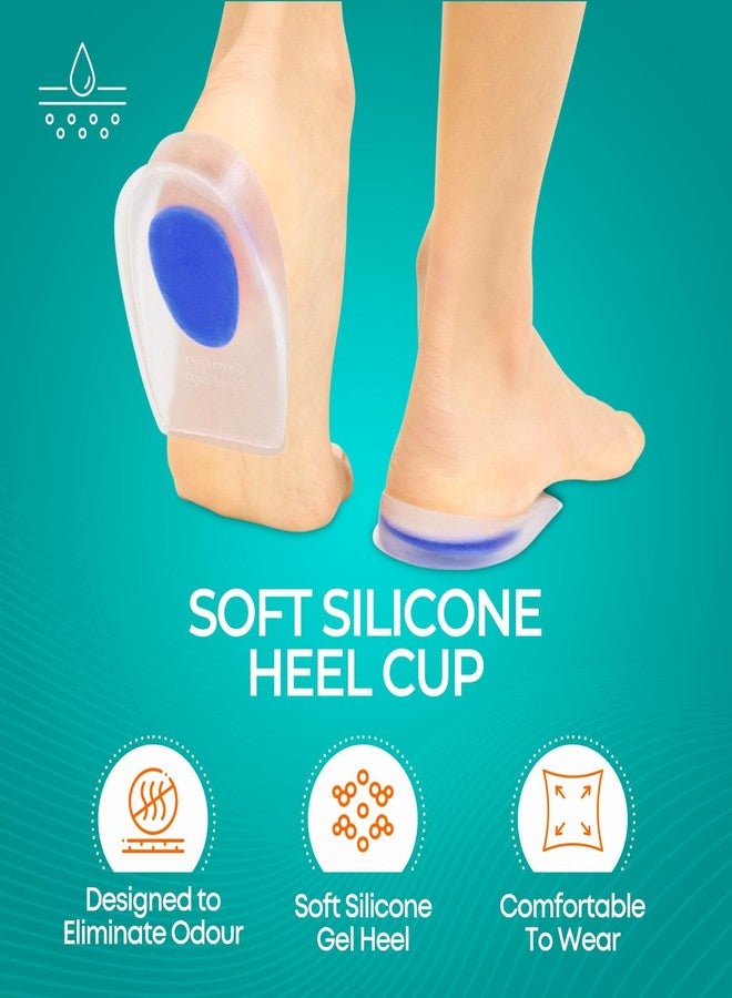 DJ FINDER Silicon Heel For Pain Relief - Pack of 3 Heel Pad For Heel Pain, Reusable Silicone Heel Pad, Toe Free Heel Pain Relief Products For Women & Men, Silicon Gel Pads, Heel Support For Pain Relief - Image 5