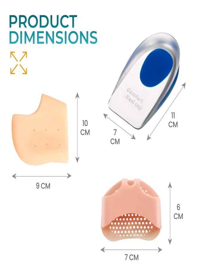 DJ FINDER Silicon Heel For Pain Relief - Pack of 3 Heel Pad For Heel Pain, Reusable Silicone Heel Pad, Toe Free Heel Pain Relief Products For Women & Men, Silicon Gel Pads, Heel Support For Pain Relief - Image 3