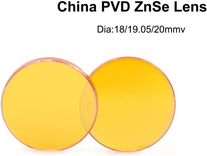 عدسة تركيز من نوع CVD ZnSe، عدسة تركيز من نوع PVD CO2 ZnSe، قطر 18 مم، 19.05 مم، 20 مم، FL38.1، 50.8، 63.5، 101.6، 127 مم، مناسبة لآلات النقش والقطع بالليزر (12 مم، 50.8 مم) - Image 4