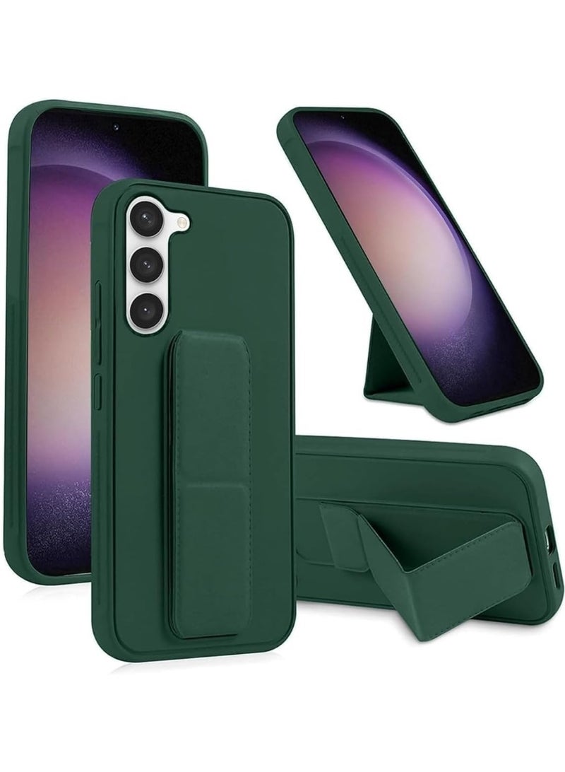 Samsung Galaxy S25 FE Back Stand Case Magnetic Car Holder Soft Silicone Horizontal & Vertical Kickstand Cover Wrist Strap Full protection Case for Samsung Galaxy S25 FE - Image 1