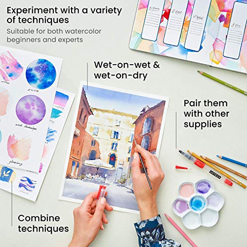 ARTEZA Watercolor Paint Set, 24 Colors in 12 ml/0.4 US fl oz Watercolor Tubes, Non-Toxic Water Color Paint for Adults - Image 5