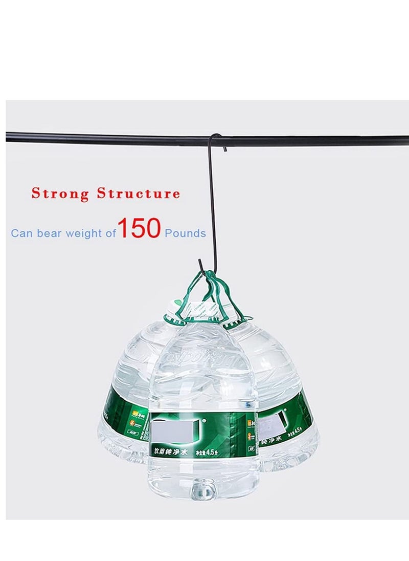 Excefore - 6 Pack Large S Hooks, Non Slip Heavy Duty S Hooks, Suitable for Tree Branch, Utensils, Patio, Flower Basket, Garden Tools - Image 1
