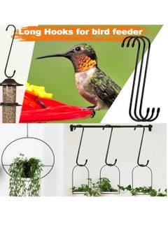 Excefore 6 Pack Large S Hooks, Non Slip Heavy Duty S Hooks, Suitable for Tree Branch, Utensils, Patio, Flower Basket, Garden Tools  - Image 4