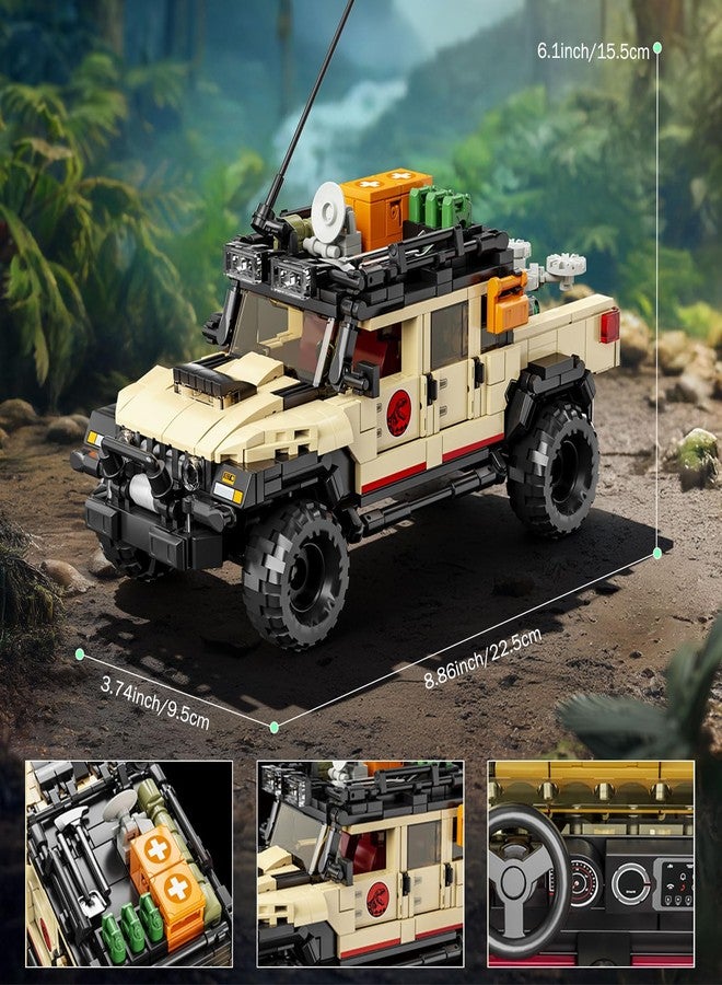 Brihappen 3 in 1 Classic Off-Road Vehicle Building Block Sets, 1632 Pcs Off Road Cars DIY Model Kit, Collectible and Display ORV Building Toys, Creative Birthday Gifts for Adults Teens 14+ - Image 5