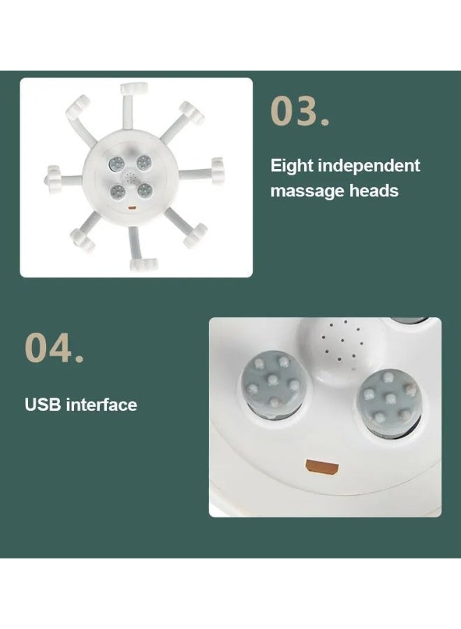 SAFENHAND Portable Head Scalp Massager Handheld Cordless Electric Scalp Massager Multi-Modes Vibration Head Massager, Intelligent Head Massage Instrument - Image 4