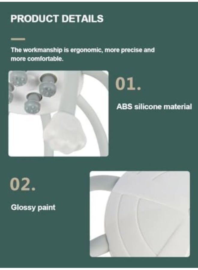 SAFENHAND Portable Head Scalp Massager Handheld Cordless Electric Scalp Massager Multi-Modes Vibration Head Massager, Intelligent Head Massage Instrument - Image 3