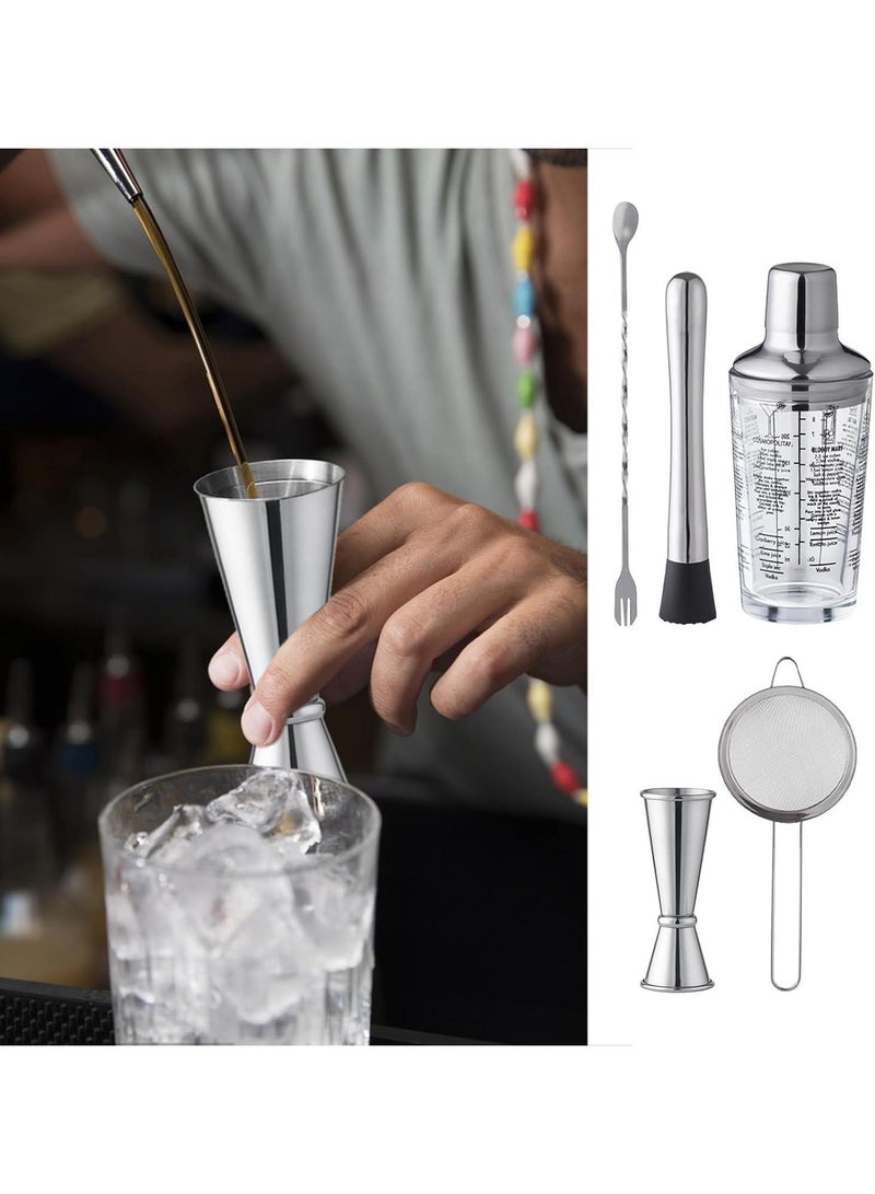 general 4 Piece Stainless Steel Graduated Glass Set Beverage Flavoring Appliance - Image 3