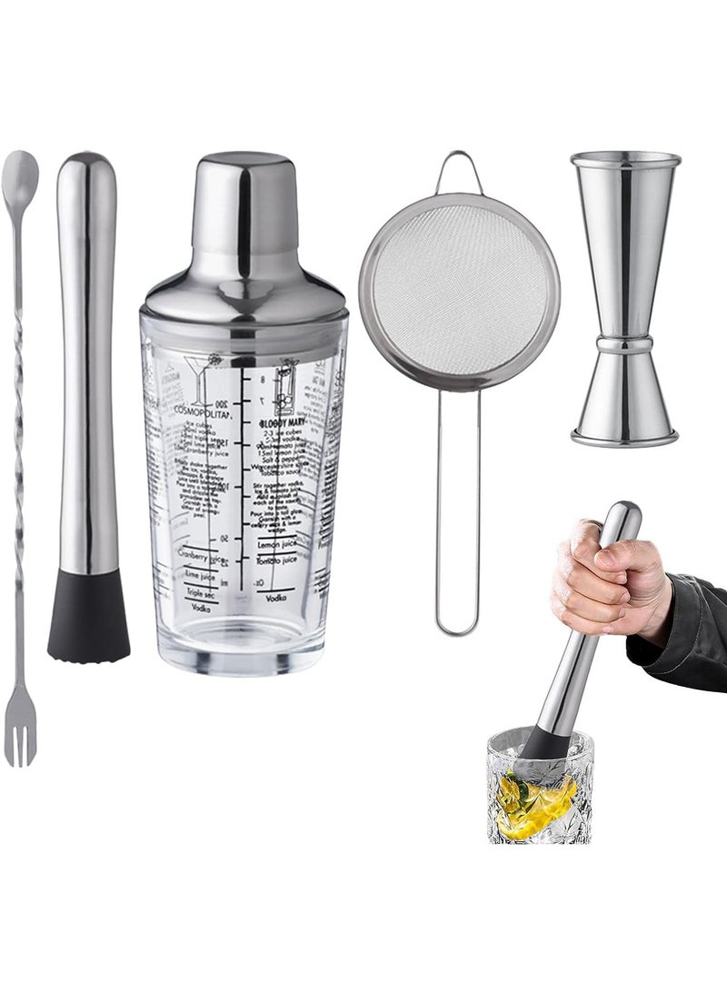 general 4 Piece Stainless Steel Graduated Glass Set Beverage Flavoring Appliance - Image 2