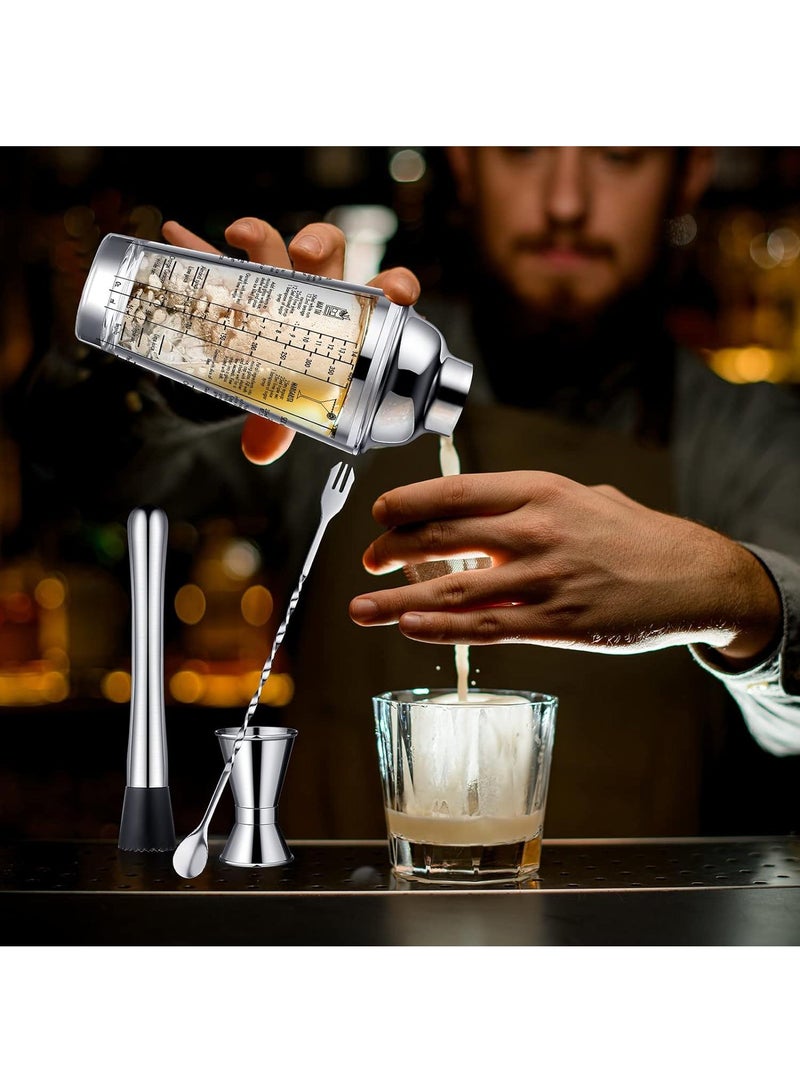 general 4 Piece Stainless Steel Graduated Glass Set Beverage Flavoring Appliance - Image 4