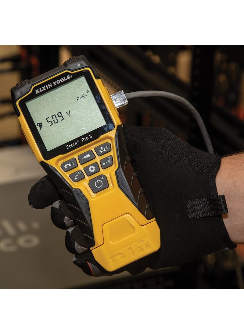 Klein Tools Klein Tools VDV501-853 Coaxial Cable Tester, Scout Pro 3 with Test-n-Map Remote, Includes Remotes #2 - #6, Tests Voice, Data and Video Cable  - Image 4