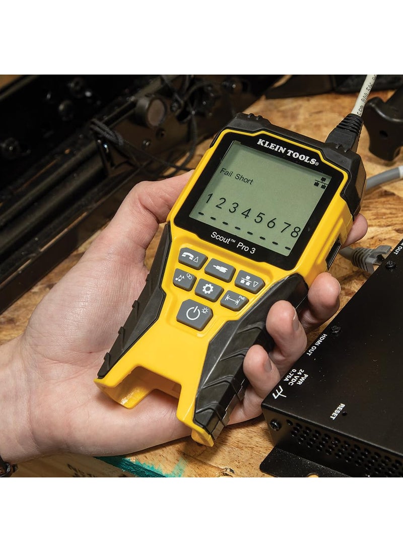 Klein Tools Klein Tools VDV501-853 Coaxial Cable Tester, Scout Pro 3 with Test-n-Map Remote, Includes Remotes #2 - #6, Tests Voice, Data and Video Cable  - Image 3