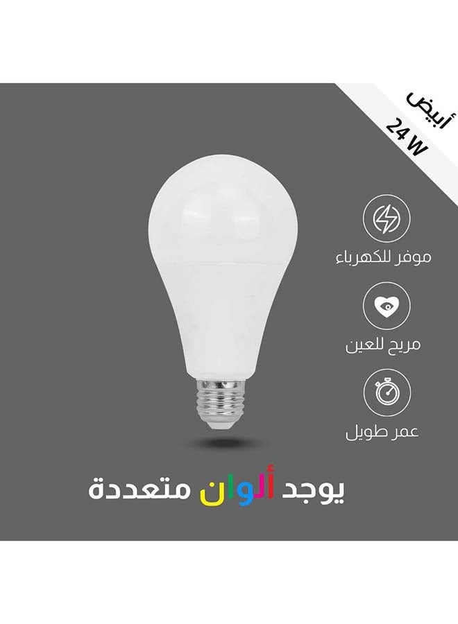 HUMMER | LED Light Bulb | 24W | E27 | 6500K Cool White | 10 cm | For Home and Commercial Lighting | Energy-Saving Lamp - Image 1
