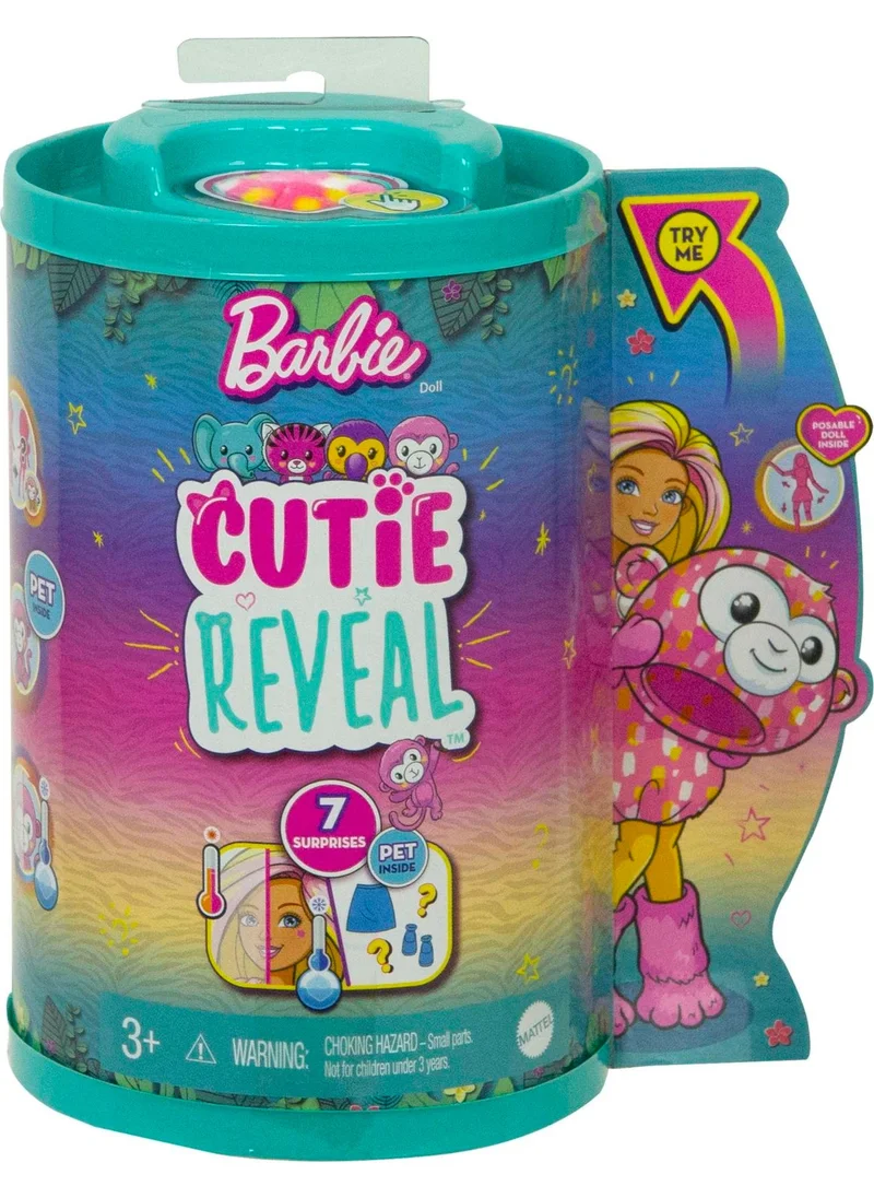 Barbie Cutie Reveal Dolls Chelsea Tropical Jungle Series - Monkey, ages 3+, HKR14