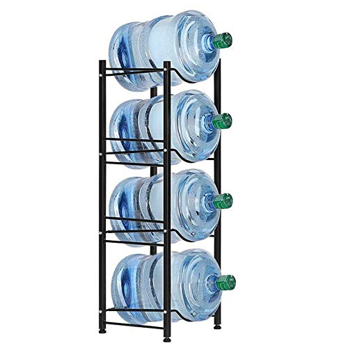 LIANTRAL Water Cooler Jug Rack, 4-Tier Heavy Duty Water Bottle Holder Storage Rack for 5 Gallon Water Dispenser, 5 Gallon Water bottle Holder, 5 Gallon Water Jug Holder - Image 1